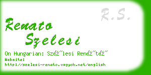 renato szelesi business card